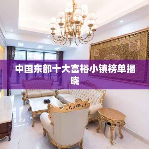 中国东部十大富裕小镇榜单揭晓