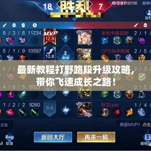 最新教程打野路段升级攻略,带你飞速成长之路!