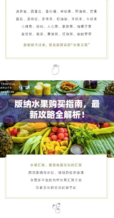 版纳水果购买指南,最新攻略全解析!