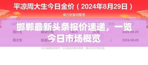 邯郸最新头条报价速递，一览今日市场概览